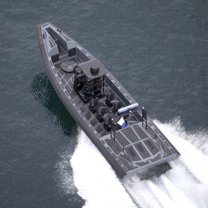 barco militar / hidrojet intraborda / embarcación neumática semirrígida