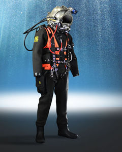 traje de buceo / para el sector servicios / traje impermeable / dos piezas