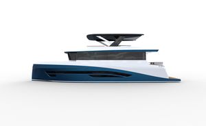 yate a motor de crucero / trawler / con fly / de desplazamiento