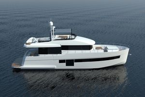 yate a motor de crucero / trawler / con fly / de desplazamiento