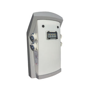 torreta de suministro de agua / de suministro eléctrico / con iluminación integrada / para pantalán