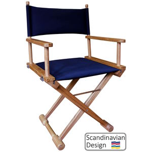 silla de director de cine para barco / plegable / de teca
