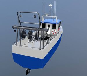 barco de pesca profesional / intraborda / de aluminio