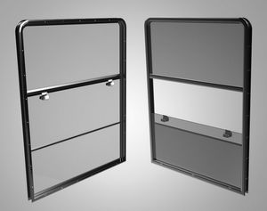 ventana para buque / fija / deslizante / rectangular