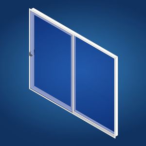 puerta para yate / corredera / con paneles de vidrio