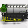 grupo electrógeno con motor diésel / para buque - DZD SERIES (720 KW @ 720 RPM -> 2670 KW @ 1000 RPM)