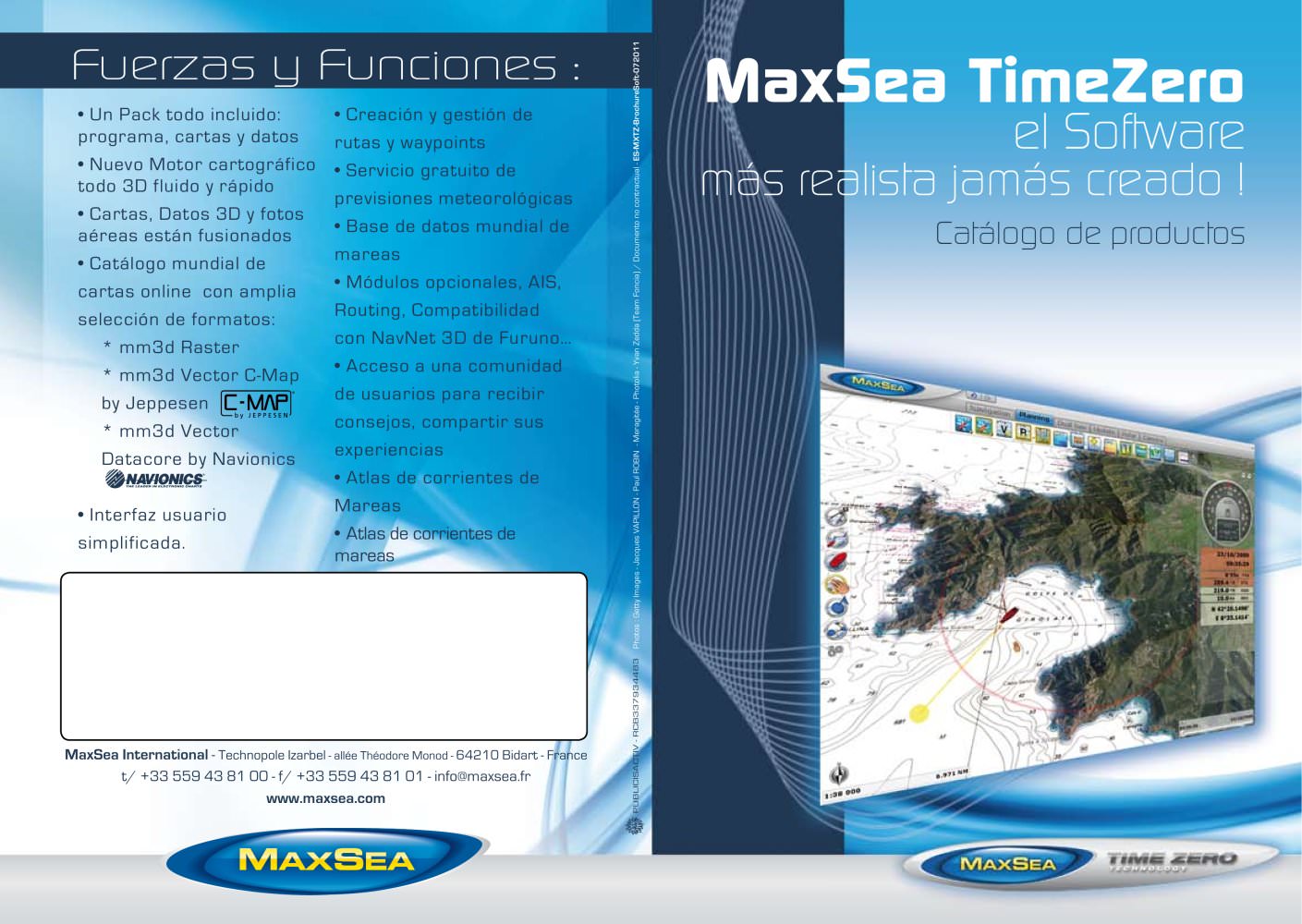 Cat&aacute;logo MaxSea TimeZero - MaxSea International