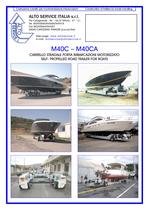 SELF PROPELLED ROAD TRAILER FOR BOAT M40C