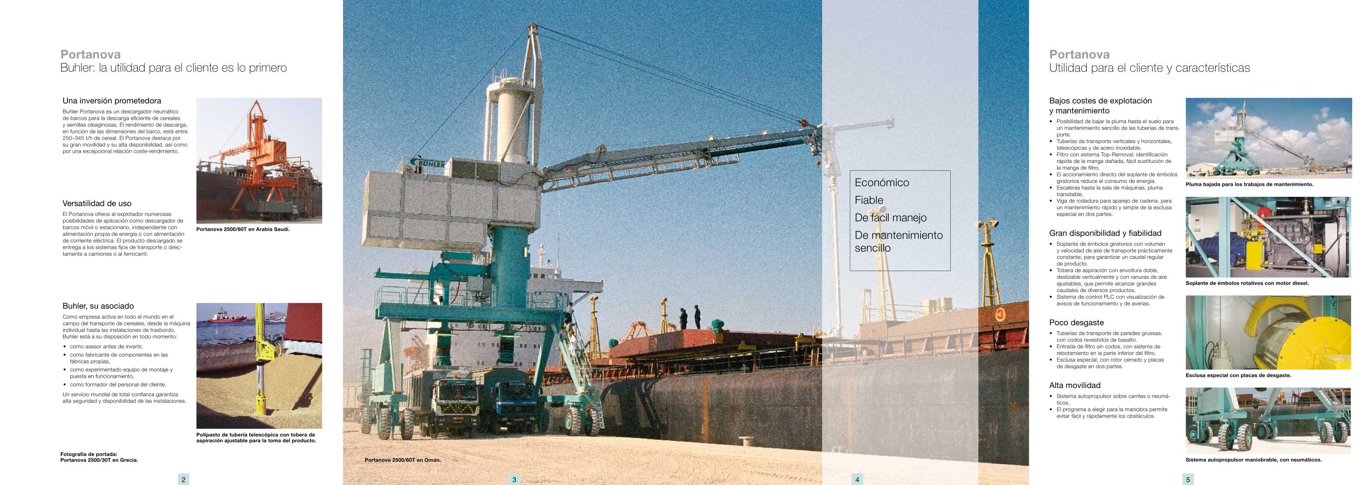 Portanova RSKP, descargador neum&aacute;tico de barcos - Buhler