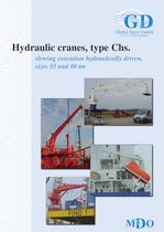 Hydraulic cranes, type Chs. Size 2