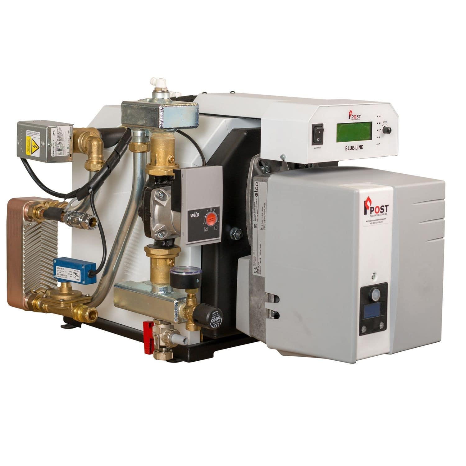 Calefacción de diésel BLUELINE COMBI CH+DHW Post Marine Heating BV