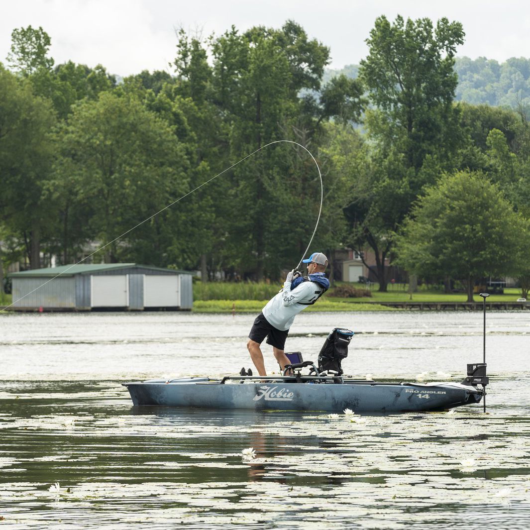 Kayak sitontop MIRAGE PRO ANGLER 14 Hobie Cat USA de pesca / de