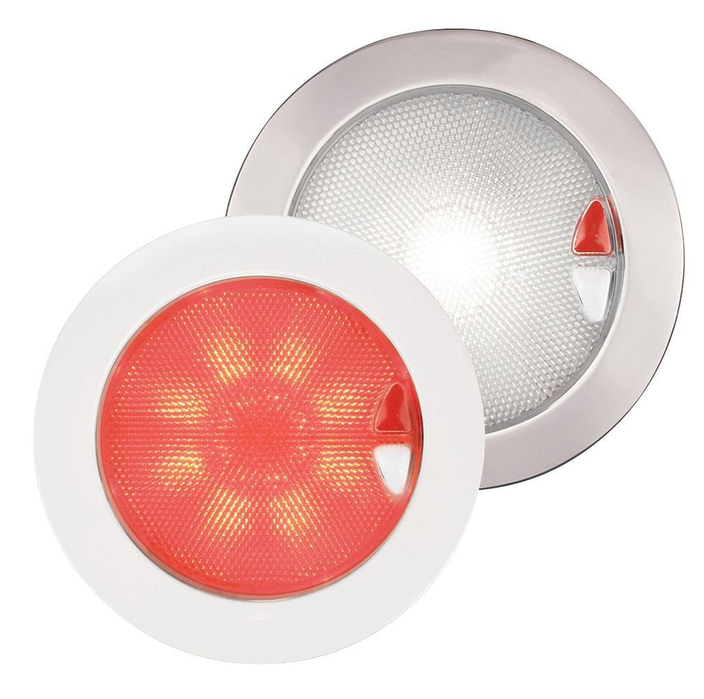 Plafón de interior - White/Red Recessed EuroLED 150 Touch Lamp - Hella