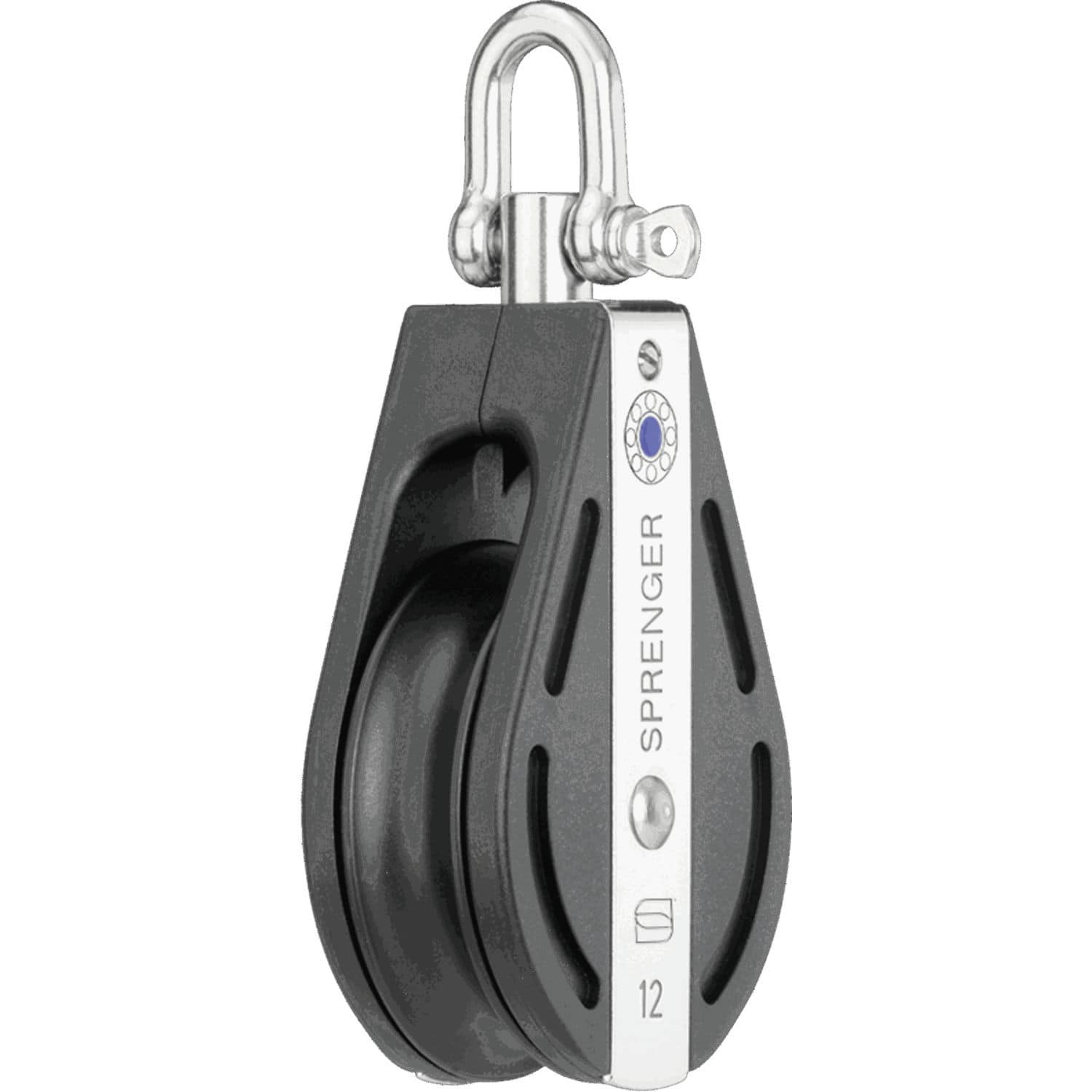 Bozzello semplice alto carico puleggia 30mm