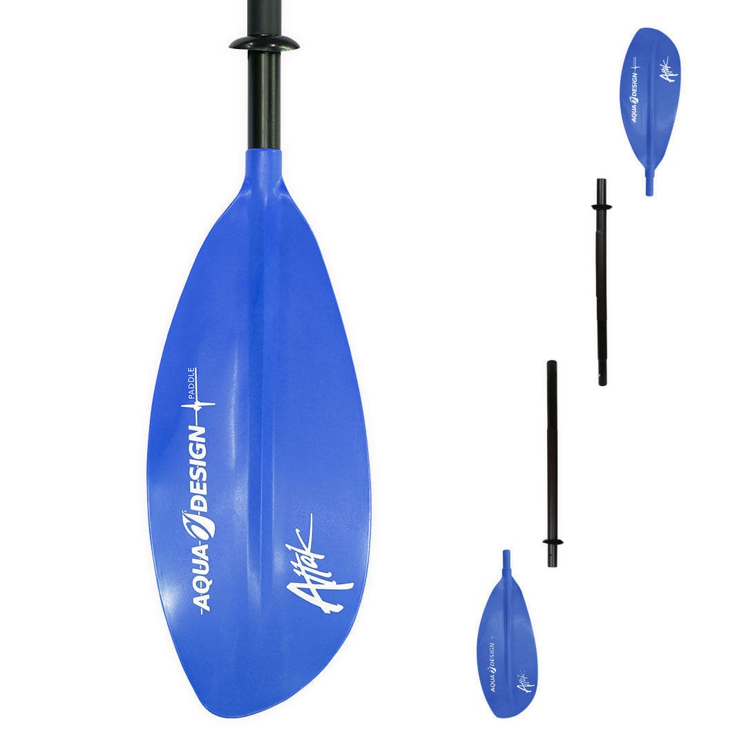 Pala para kayak ATTAK 4 Aquadesign de recreo asimétrica doble