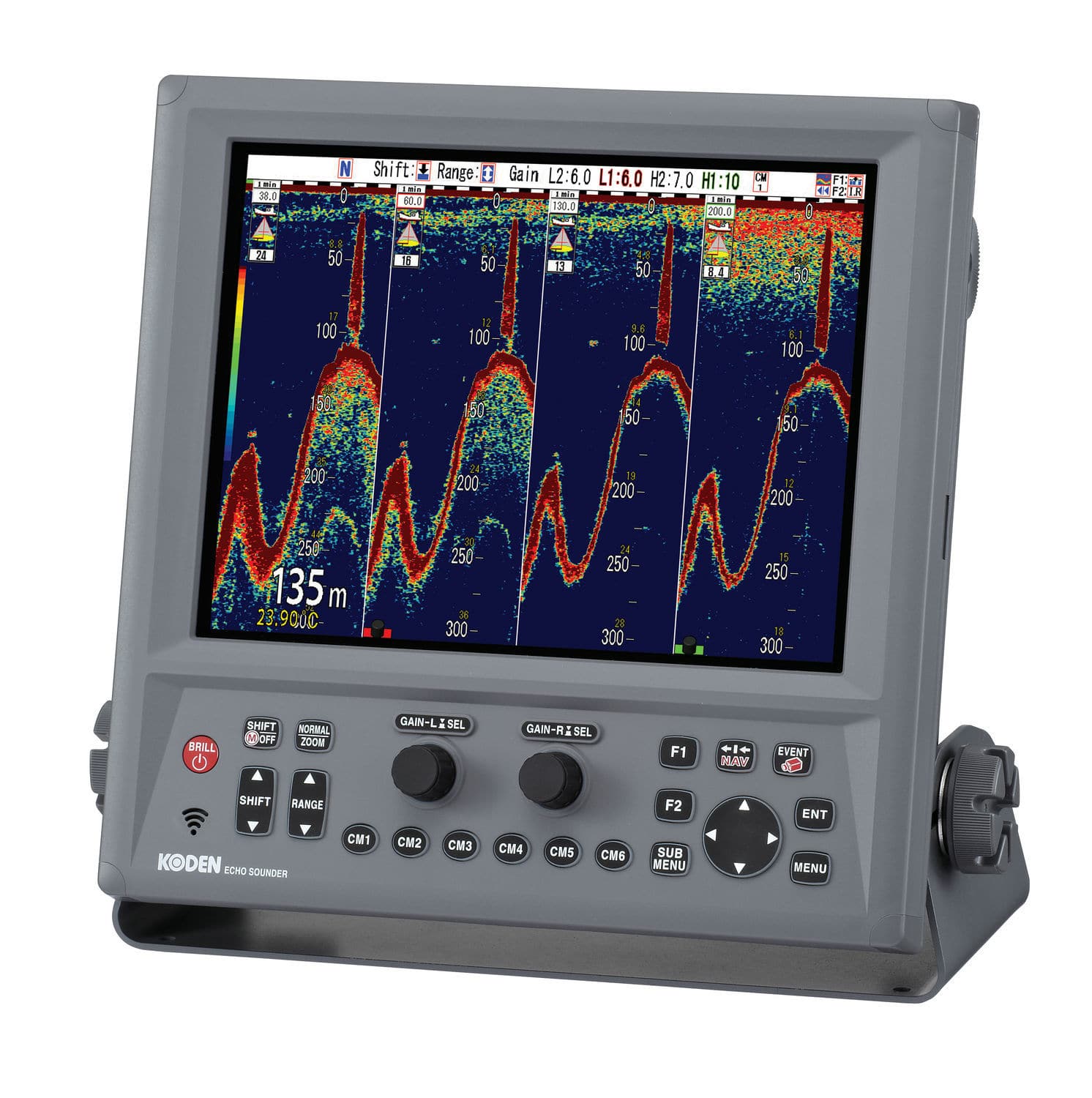 Ecosonda para barco CVSFX1 Koden electronics multihaz / digital