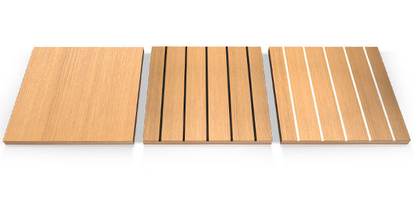 Panel para revestimiento de cubierta - Nord Compensati - de teca / de
