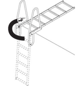 Escalera para barco - 4350 - NorSap AS - para pantalán / abatible / de baño