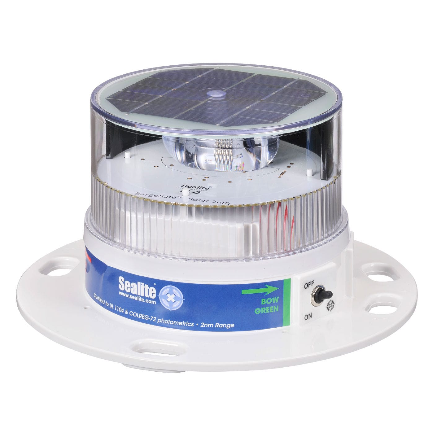 Luz de navegación para barco BargeSafe Sealite LED / blanca / solar