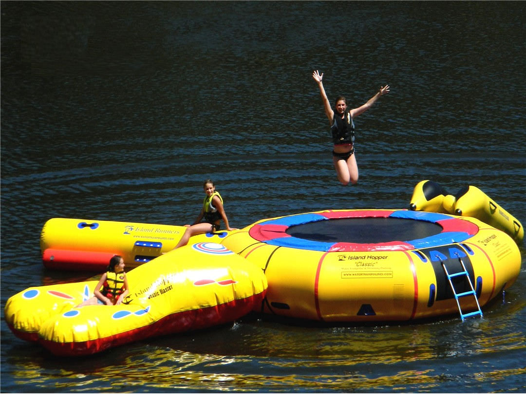 Juego acuático trampolín 15' Classic Aqua Sports Technology Island