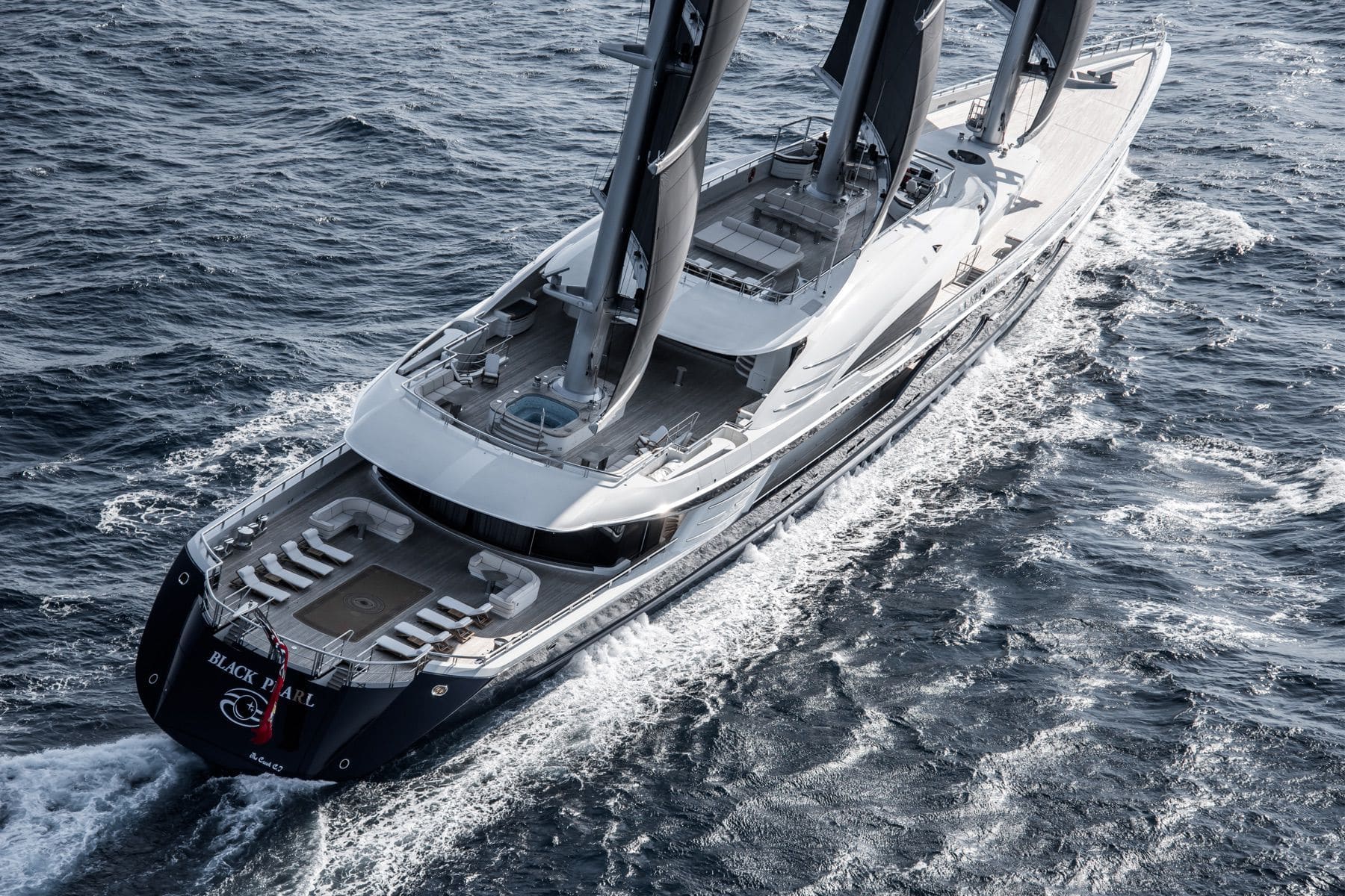 Superyate de vela de lujo de crucero - BLACK PEARL - Oceanco - con