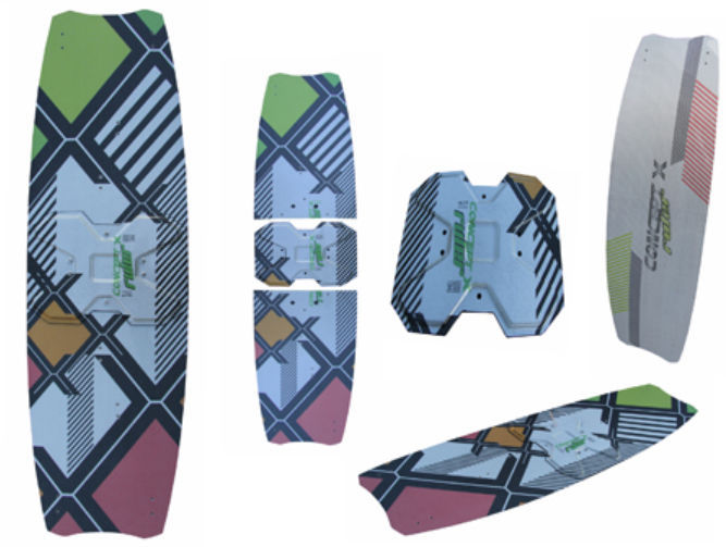 Tabla de kitesurf twintip Split 139 x 42 Concept X de wave