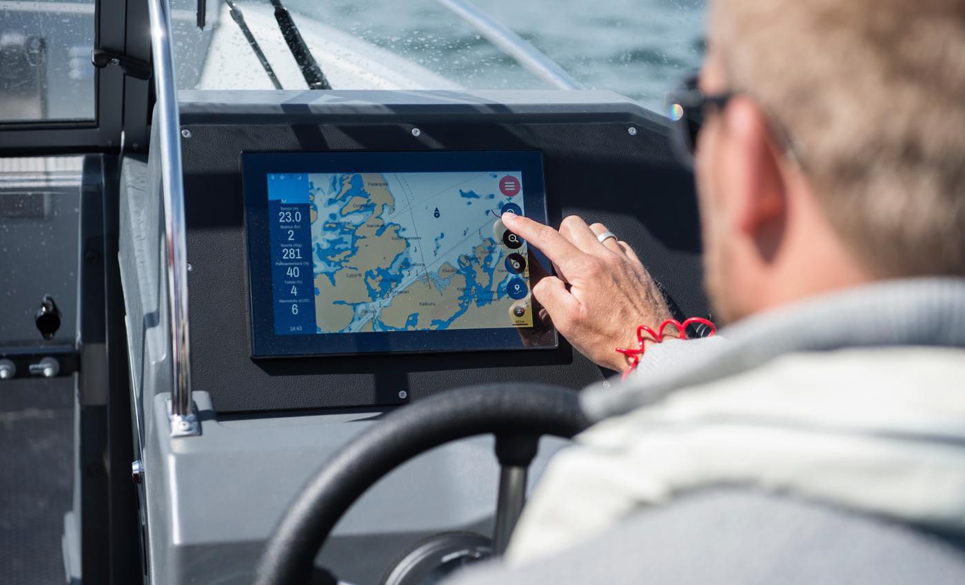 Marino plotter Q FISKARS Inha Works., Buster Boats para barco / a