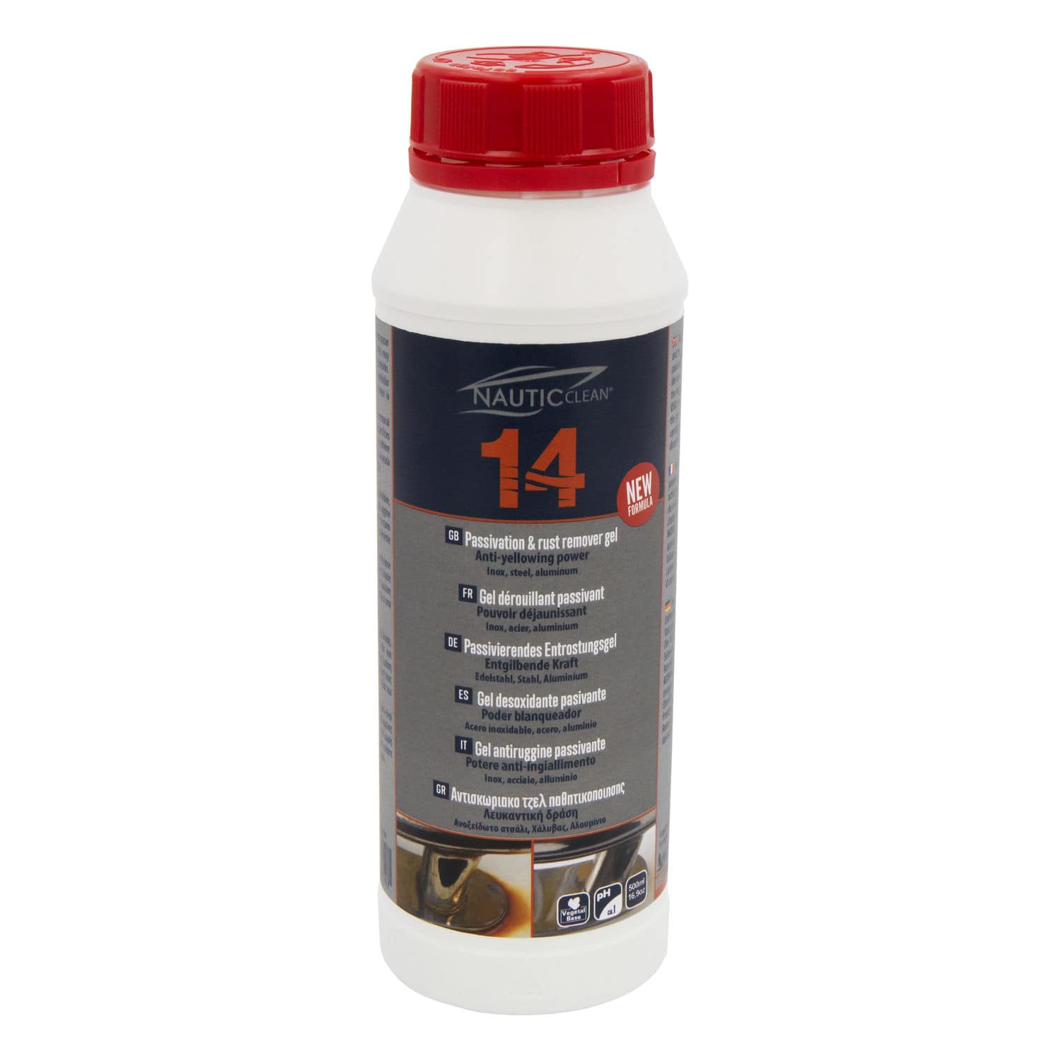 NauticClean Desoxidante Per Scafi Barche - 750 Ml - Rimuove Ossidazione E Macchie