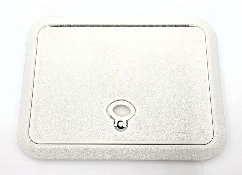 DPI Marine DPF White Flush Series Hatch Door, 11" X 19" O.D. Frame