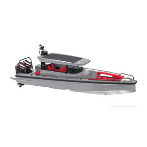 barco cabinado fueraborda / bimotor / con caseta de timón / de crucero