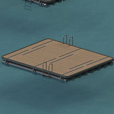 plataforma para puerto deportivo / para casa flotante / flotante / a medida