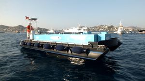 barco para acuicultura / catamarán / intraborda