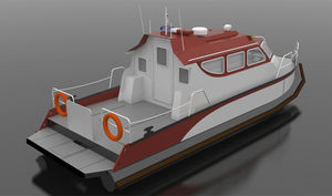 barco utilitario / barco de desembarco / hidrojet intraborda / de PEAD