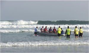 bote de remo de recreo