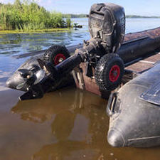 rueda de puesta al agua para barco