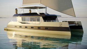 yate a motor catamarán