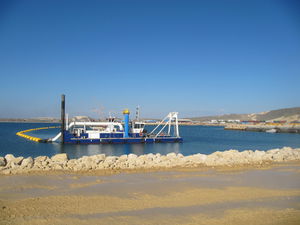 buque especial draga de succión con disgregador