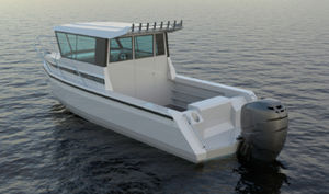 barco de motor de pesca-paseo fueraborda