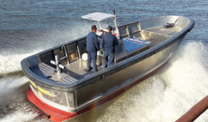 barco profesional lancha amarradora / intraborda / de aluminio