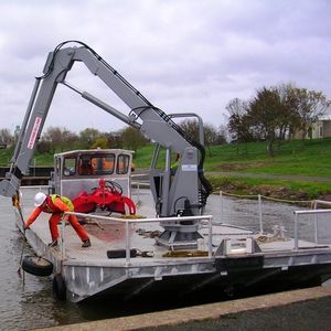 barco profesional gabarra de trabajo / intraborda