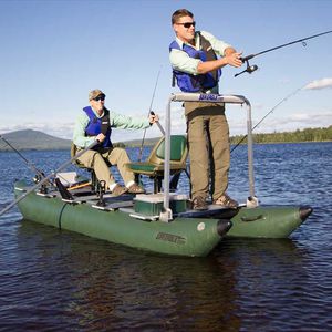 embarcación neumática catamarán / fueraborda / plegable / para la pesca
