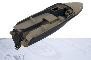 runabout embarcación auxiliar para mega-yate