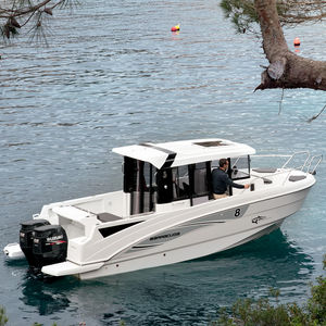 barco de motor de pesca-paseo fueraborda / bimotor / con caseta de timón / 8 personas máx.
