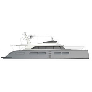 yate a motor catamarán