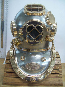casco de buceo de uso profesional