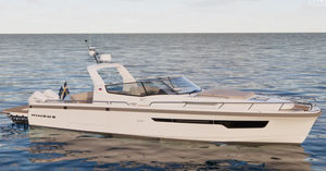 barco cabinado fueraborda