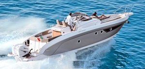 barco cabinado fueraborda / bimotor / open / con consola central