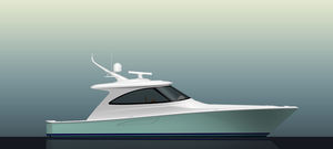 barco cabinado intraborda / de desplazamiento / con hard-top / de deporte