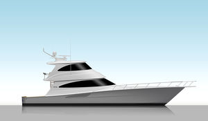 yate a motor de crucero / convertible / con fly cerrado