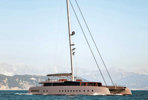 superyate de vela de lujo catamarán